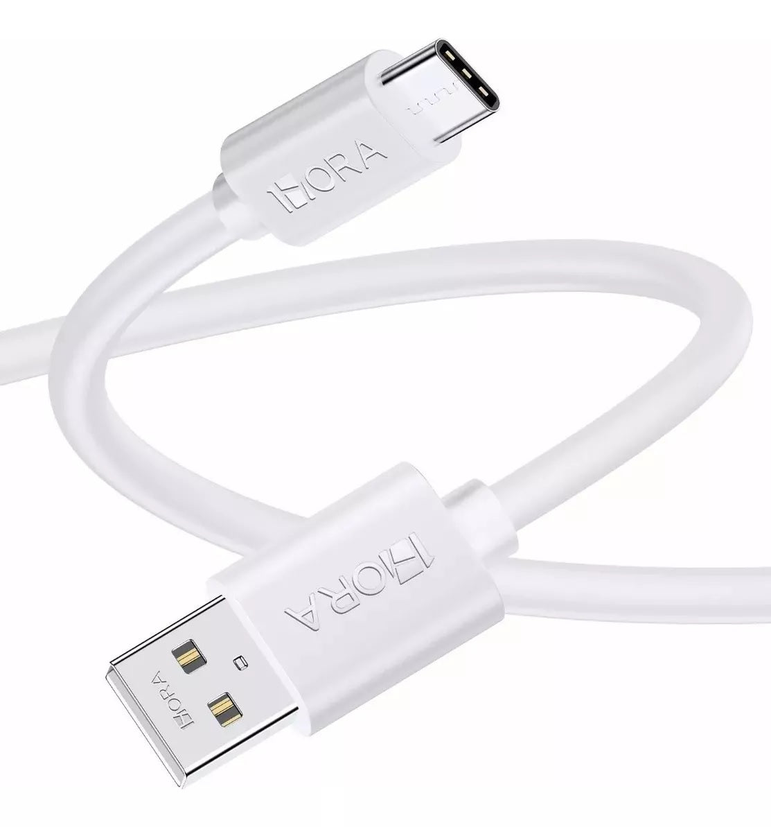 Cable USB a tipo C 1Hora 1metro color blanco