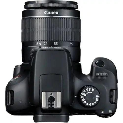 Cámara digital SLR con objetivo Canon EOS Rebel T100 - 18Megapíxel - 18mm-55mm - Enfoque Automático - 6.9cm (2.7")LCD - SLR Viewfinder - 3.1x Zoom Óptico - Óptico (IS) - 5184 x 3456 Imagen - 1920 x 1080 Vídeo - Modo Película HD - LAN inalámbrica