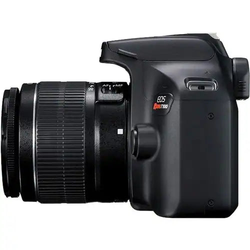 Cámara digital SLR con objetivo Canon EOS Rebel T100 - 18Megapíxel - 18mm-55mm - Enfoque Automático - 6.9cm (2.7")LCD - SLR Viewfinder - 3.1x Zoom Óptico - Óptico (IS) - 5184 x 3456 Imagen - 1920 x 1080 Vídeo - Modo Película HD - LAN inalámbrica