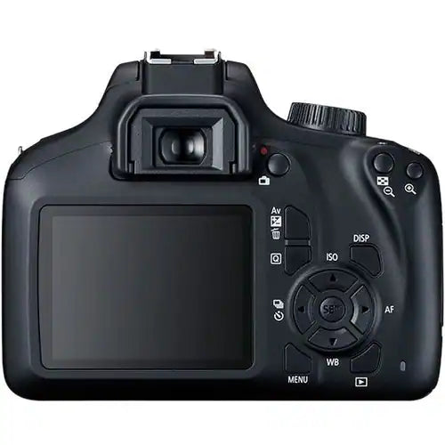 Cámara digital SLR con objetivo Canon EOS Rebel T100 - 18Megapíxel - 18mm-55mm - Enfoque Automático - 6.9cm (2.7")LCD - SLR Viewfinder - 3.1x Zoom Óptico - Óptico (IS) - 5184 x 3456 Imagen - 1920 x 1080 Vídeo - Modo Película HD - LAN inalámbrica
