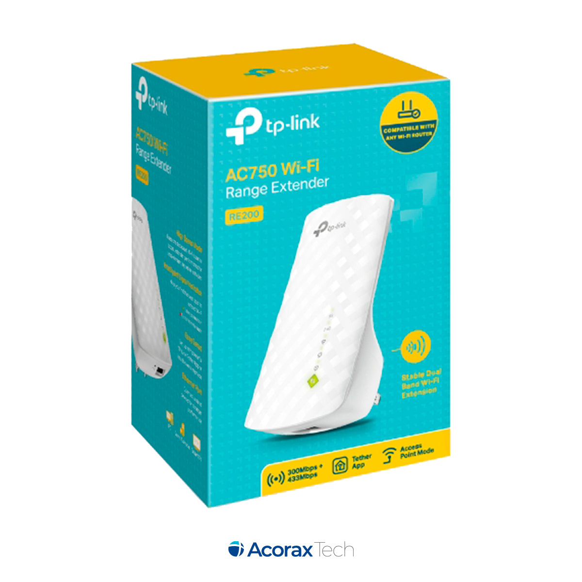 Repetidor/Extensor de WiFi Doble Banda AC750