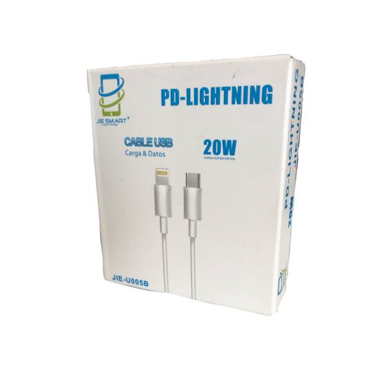 Cable USB carga rápida Lightning 20W | 1 metro