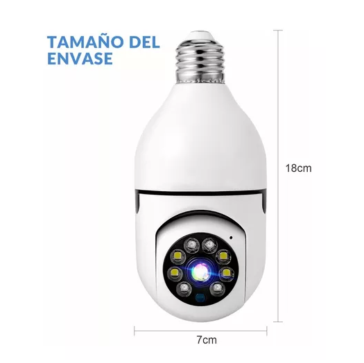  AONUOWE Cámara de seguridad con bombilla WiFi 1080P